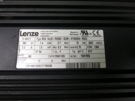 LENZE  MCA 14L20-RS0B0-N24R-STBS00N-R0SU