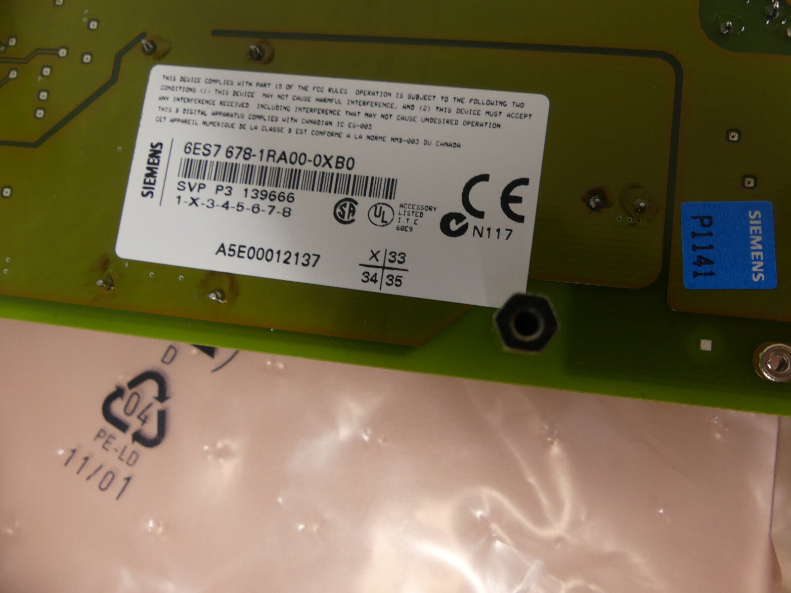 Siemens 6ES7 678-1RA00-0XB0 VERSION 02