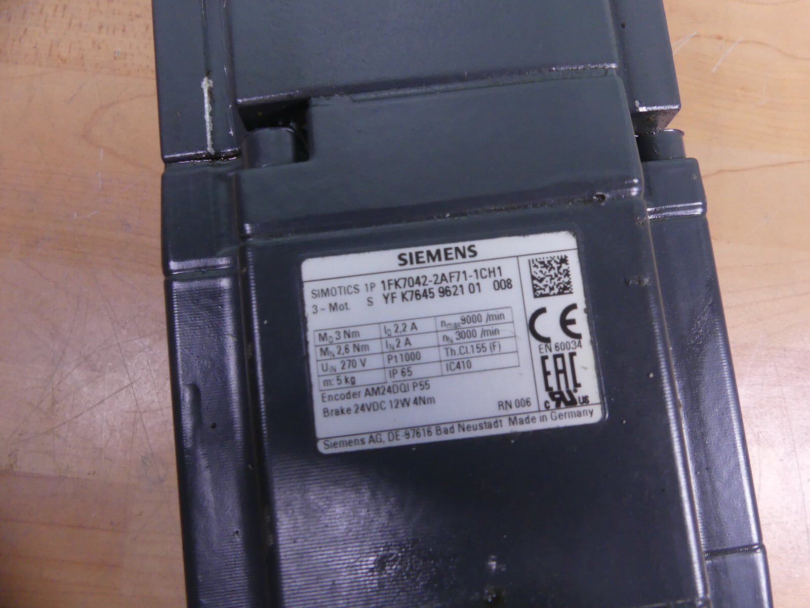 Siemens 1FK7042-2AF71-1CH1 Servomotor