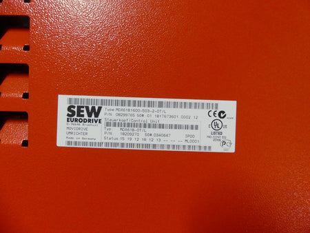 SEW EURODRIVE MDX61B1600-503-2-0T/L