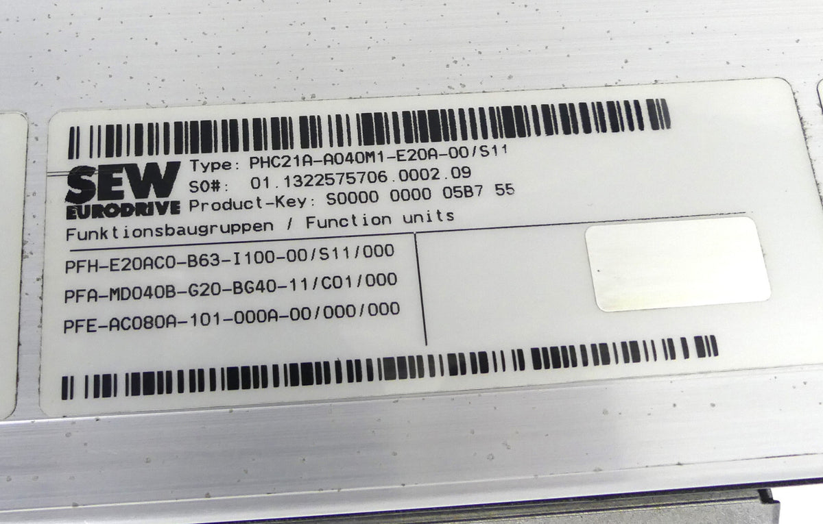 SEW EURODRIVE PHC21A-A040M1-E20A-00/S11
