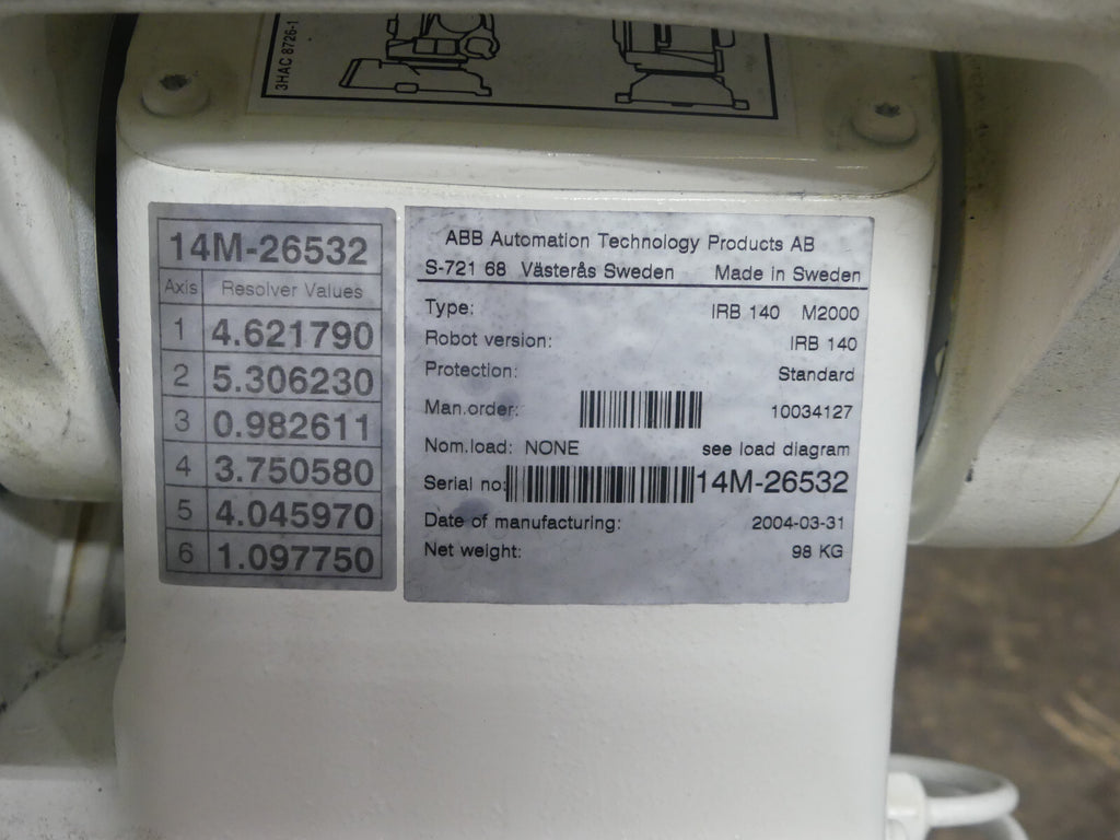 ABB IRB 140 M2000 Roboter s.Bilder