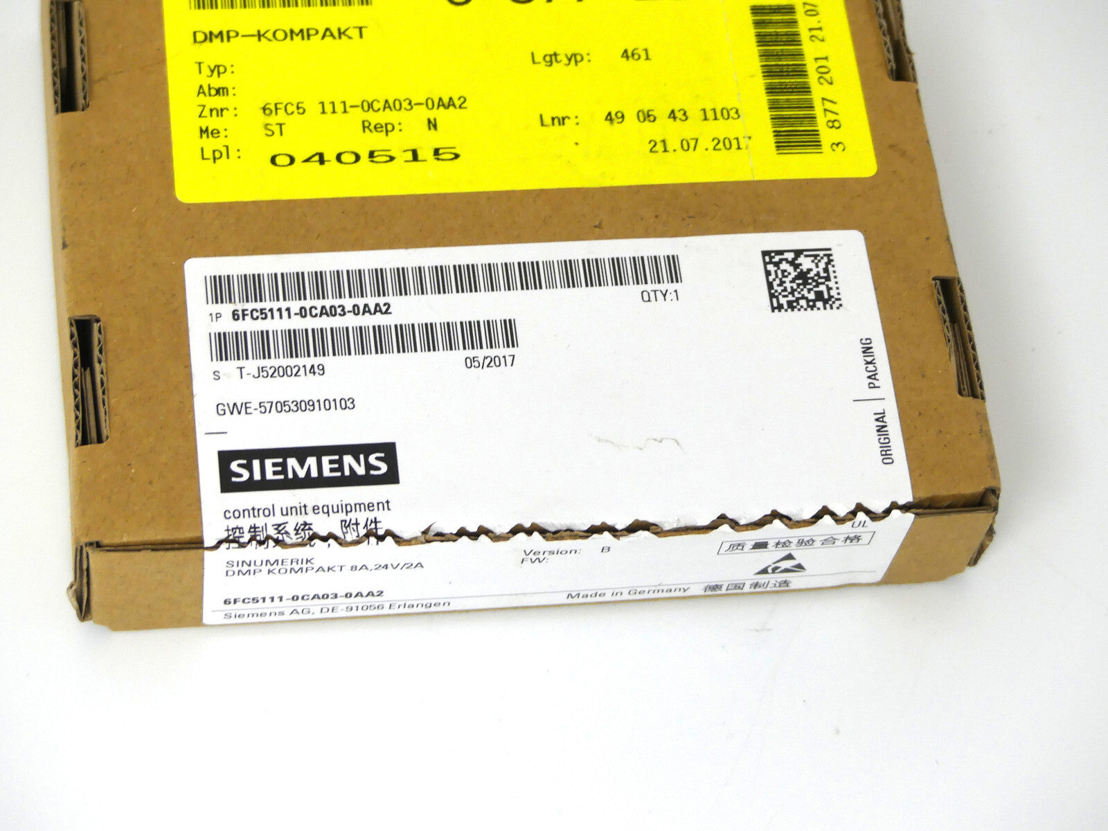 Siemens 6FC5111-0CA03-0AA2