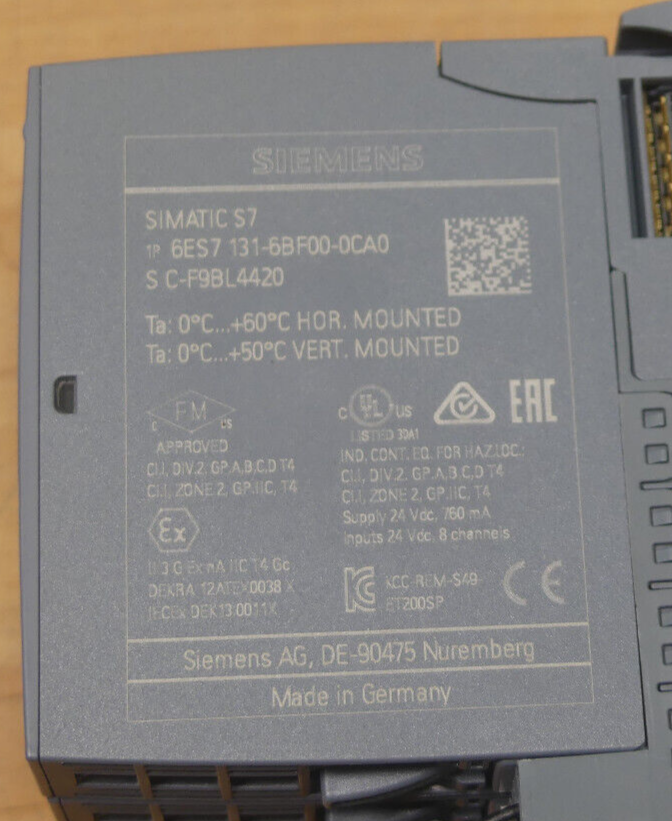 Siemens 3X 6ES7 131-6bf00-0ca0  6ES7131-6bf00-0ca0