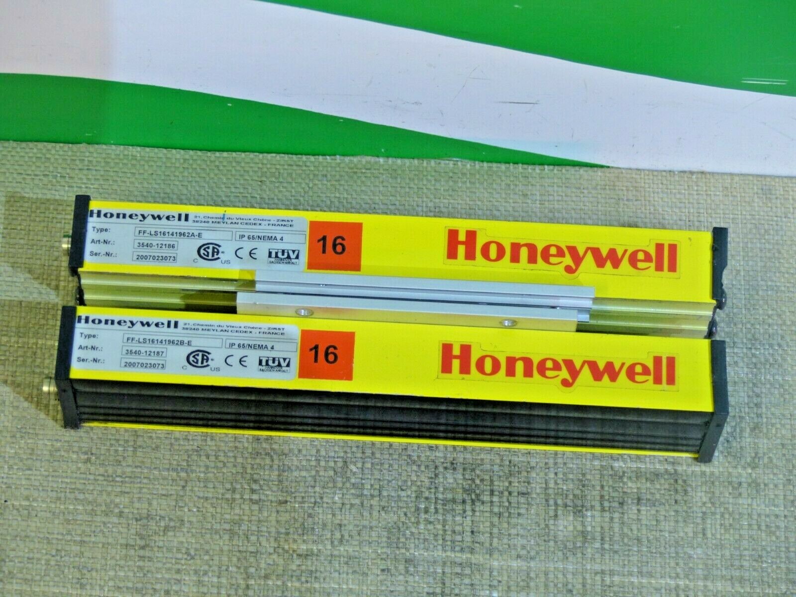  HONEYWELL FF-LS16141962A-E + FF-LS16141962B-E Sicherheit Licht Vorhang