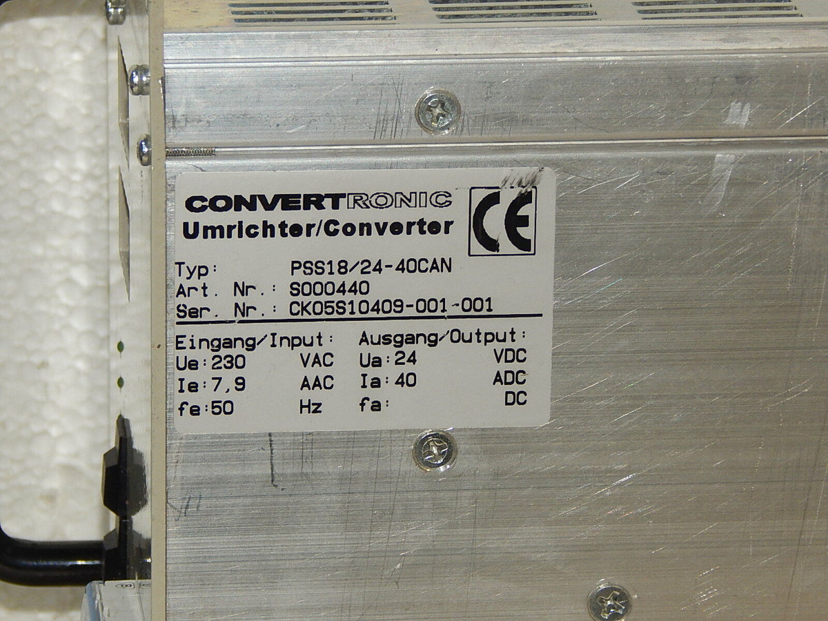 CONVERTRONIC Umrichter  PSS18/24-40CAN used