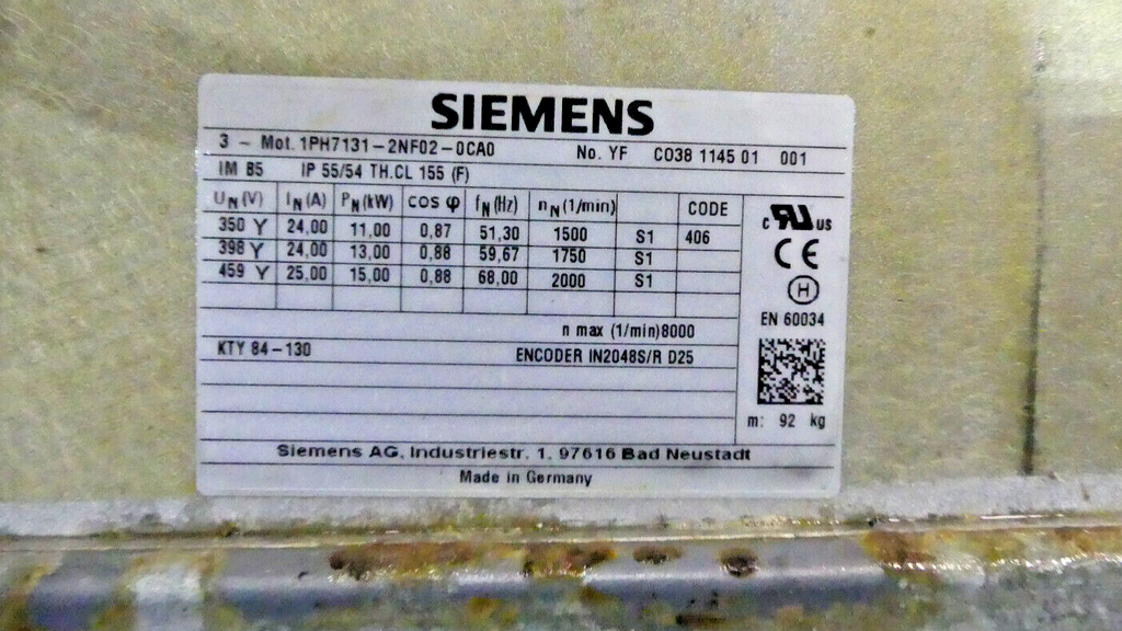 SIEMENS 1PH7131-2NF02-0CA0