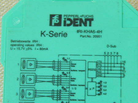 Pepperl+ Fuchs Dent   K-System  IRI-KHA6-4H Neuwertig