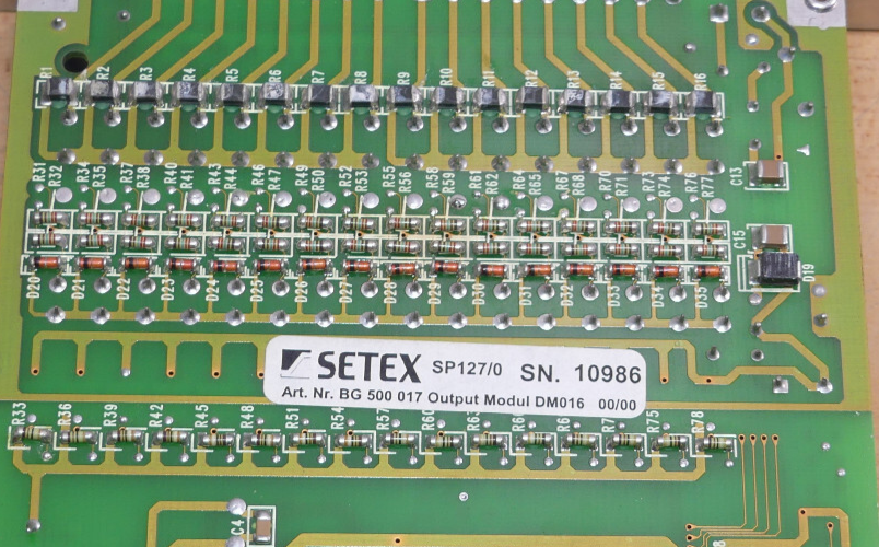 SETEX  SP127/0 BG 500017  Output Modul DM016 00/00