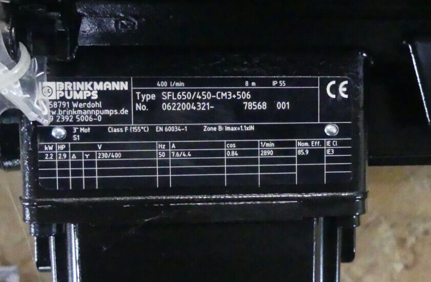 Brinkmann Pumps SFL650/450-CM3+506