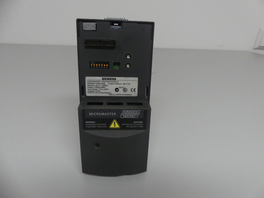 Siemens Micromaster 4 Profibus  Module 6SE6400-1PB00-0AA0