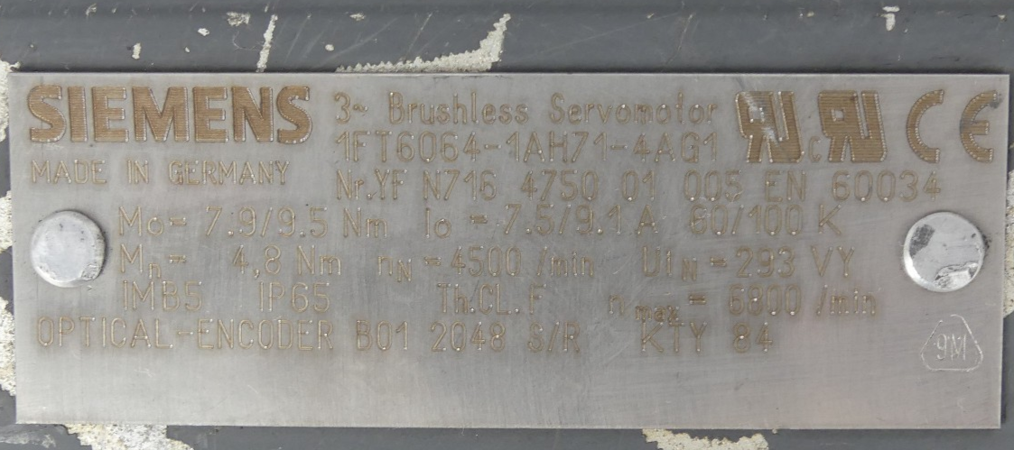 Siemens 1FT6064-1AH71-4AG1