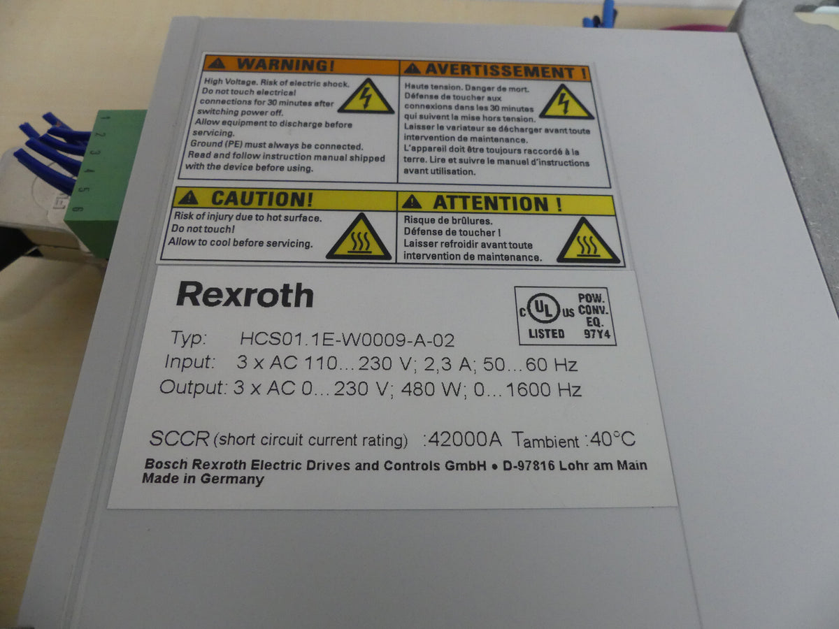 Rexroth HCS01.1E-W0009-A-02-B-ET-EC-L4-NN-FW