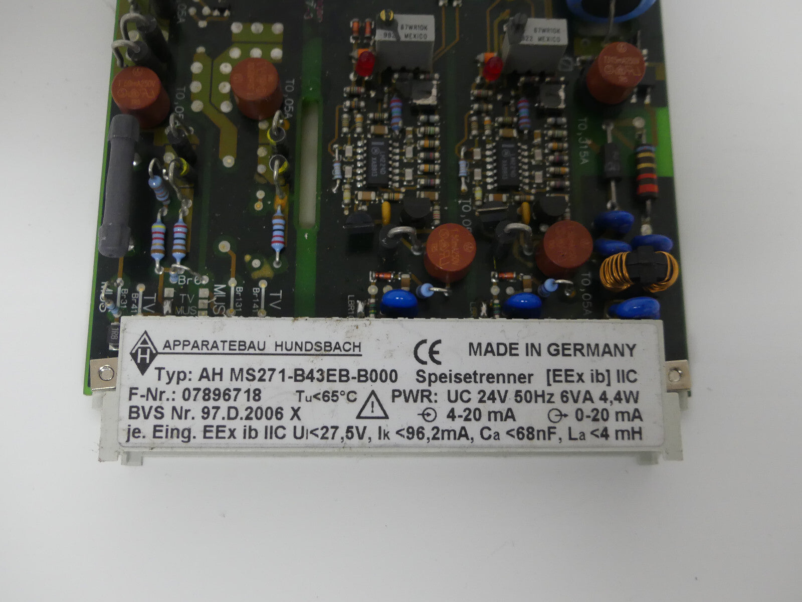 APPAEATEBAU HUNDSBACH AH MS271-B43EB-B000  AHMS271-B43EB-B000