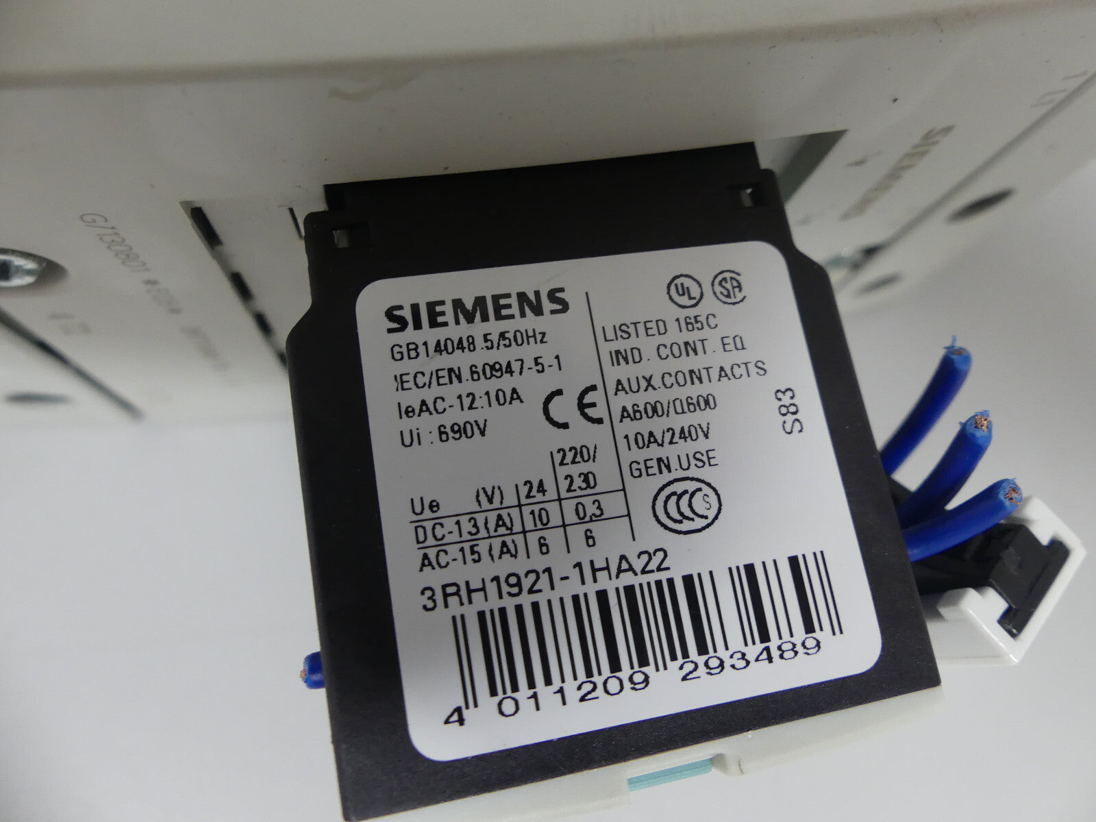 Siemens 3RT1046-1BB44 + 3RH1921-1HA22