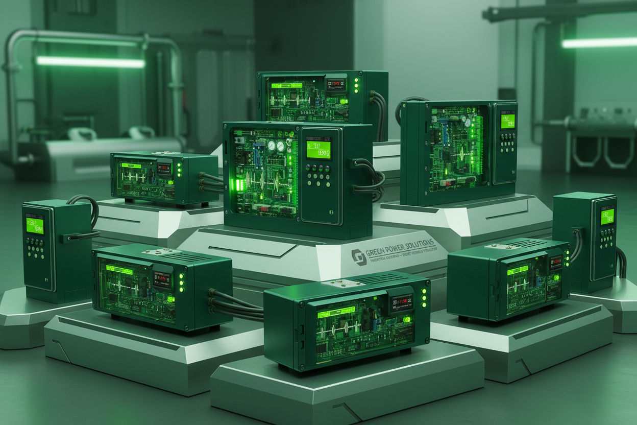 motordrives with greenish tone